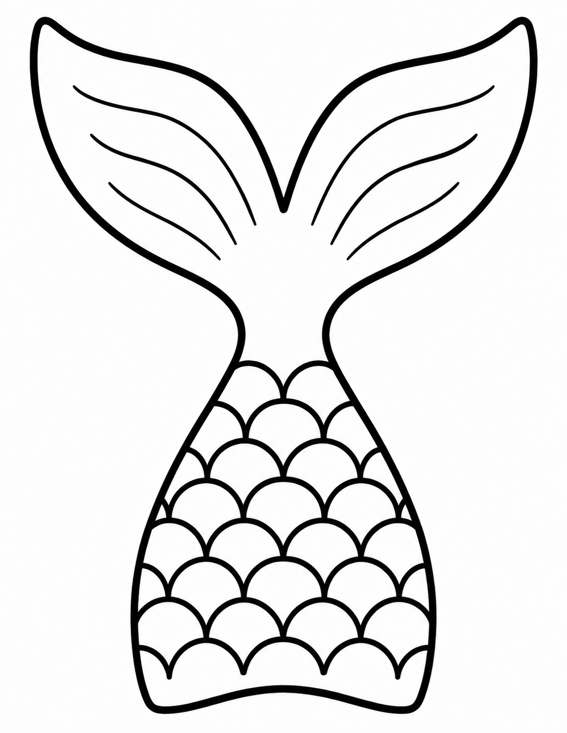 Mermaid Tail - Free Printable