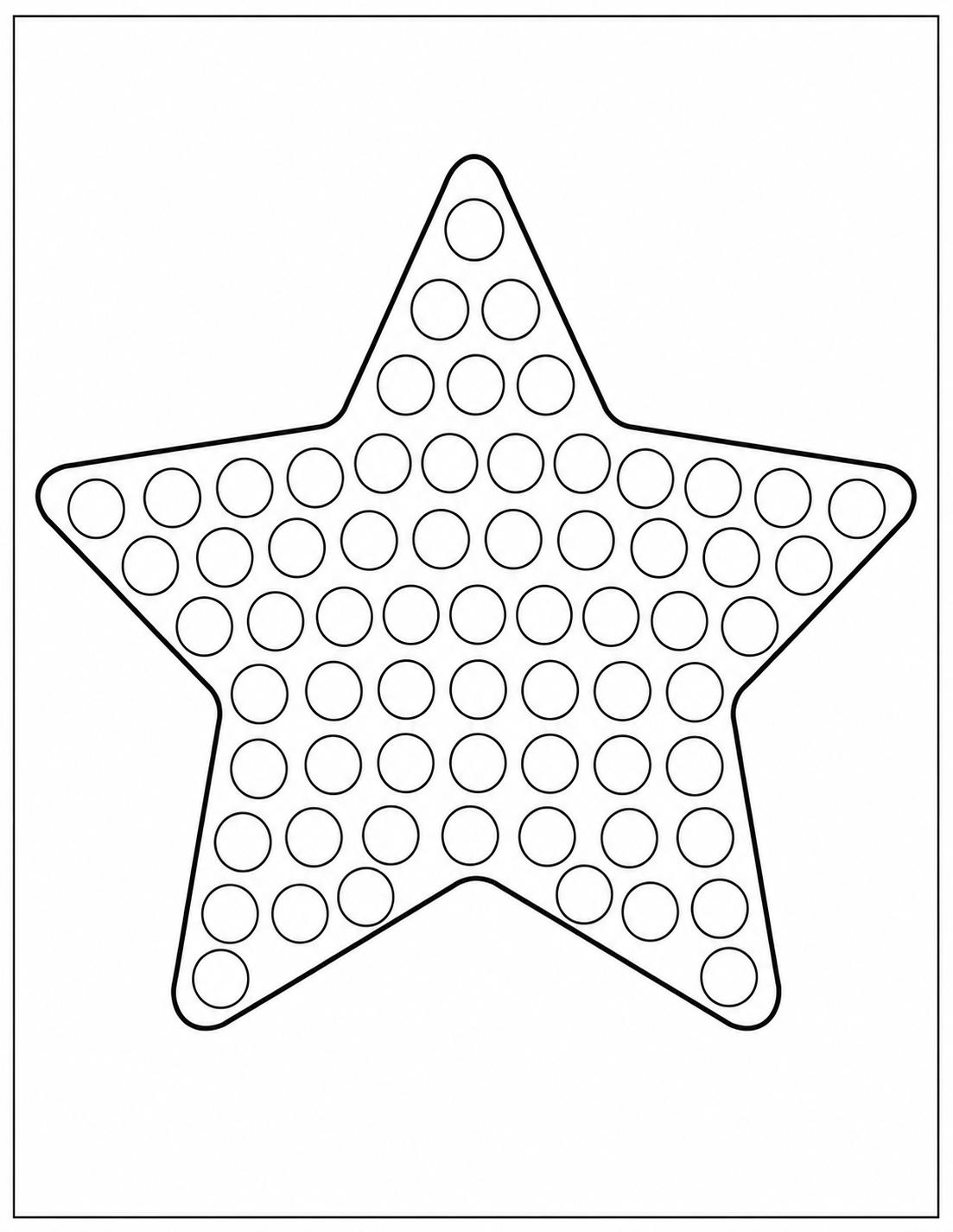 Patriotic Star Dot Marker - Free Printable