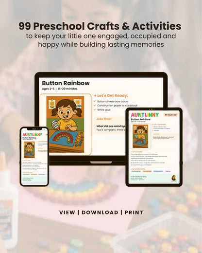 99 Preschool Crafts & Activities to keep little ones engaged, occupied and happy while building lasting memories