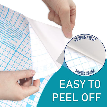 2 Pack Clear Contact Paper Roll, 17.5in x 5ft Clear Self Adhesive