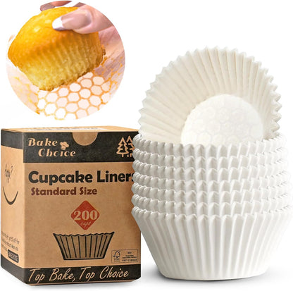 Standard White Cupcake Liners 200 count