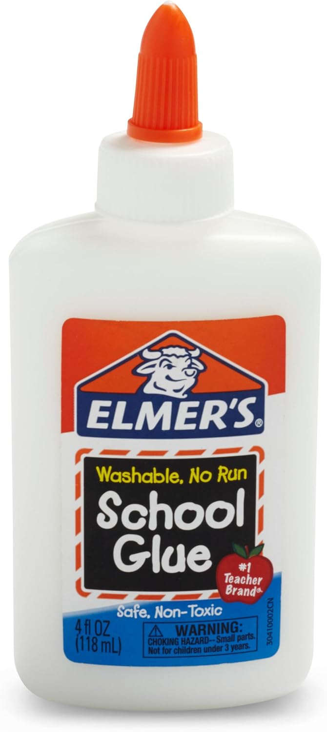 Elmer's Liquid School Glue, Washable, Safe and Nontoxic, 4oz (12 count)