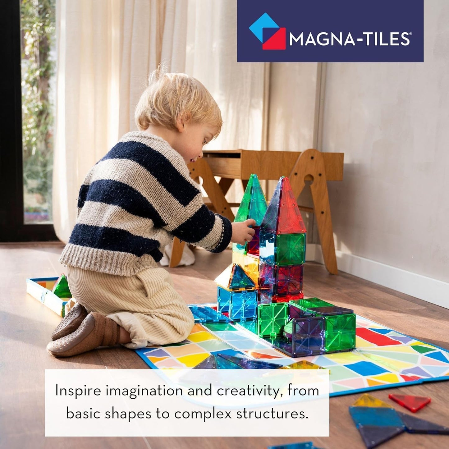MAGNA-TILES Classic 100-Piece Magnetic Construction Set (Copy)