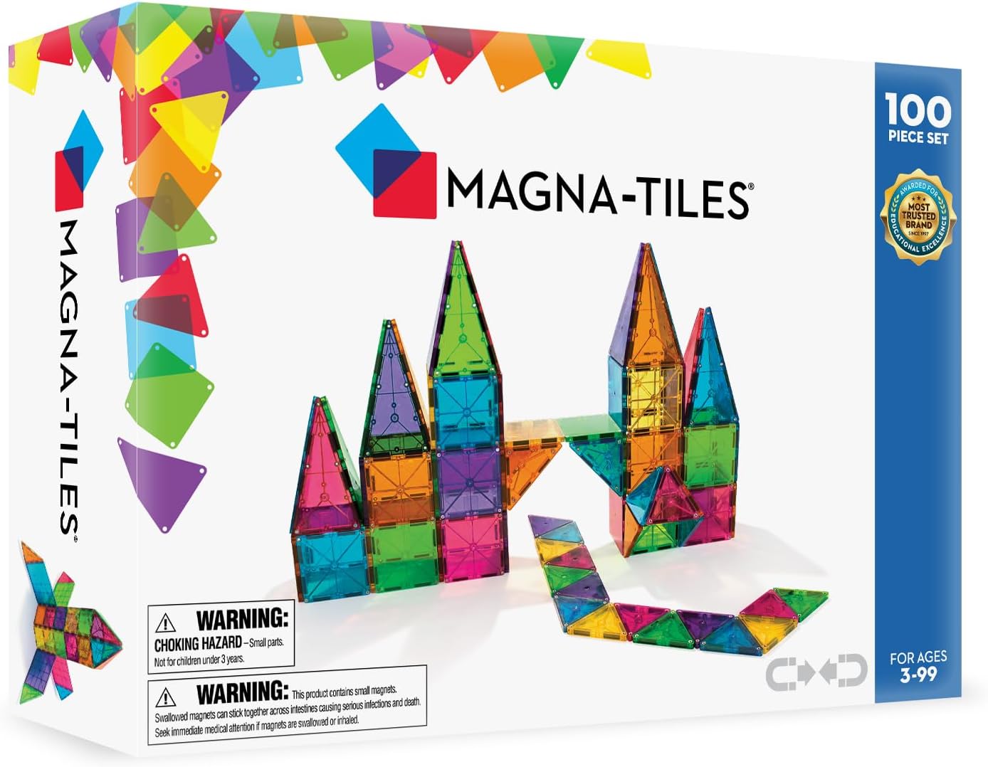 MAGNA-TILES Classic 100-Piece Magnetic Construction Set (Copy)