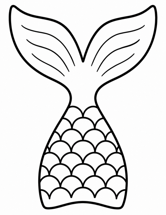 Mermaid Tail - Free Printable