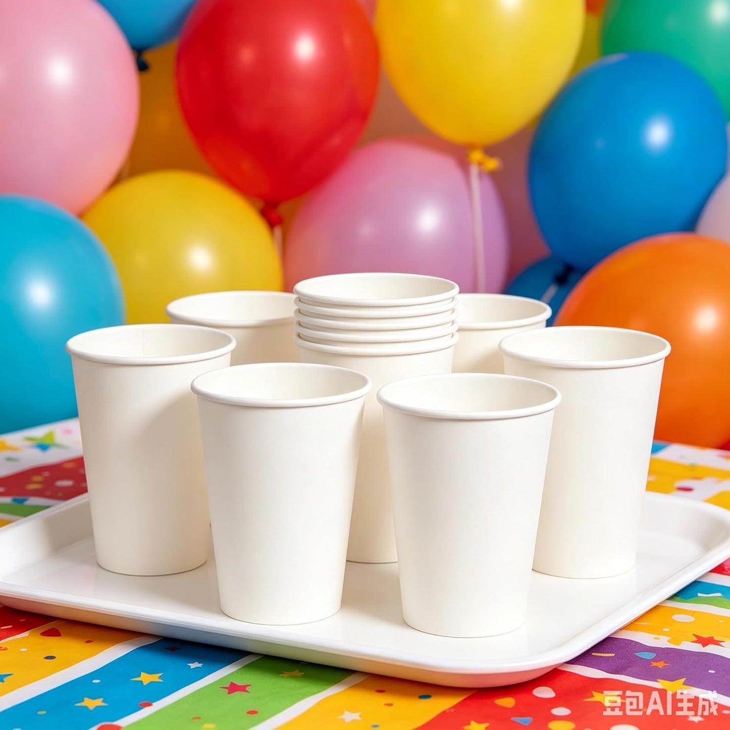 100 Pack 8 oz Paper Cups