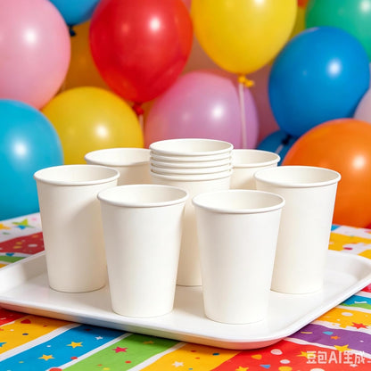 100 Pack 8 oz Paper Cups