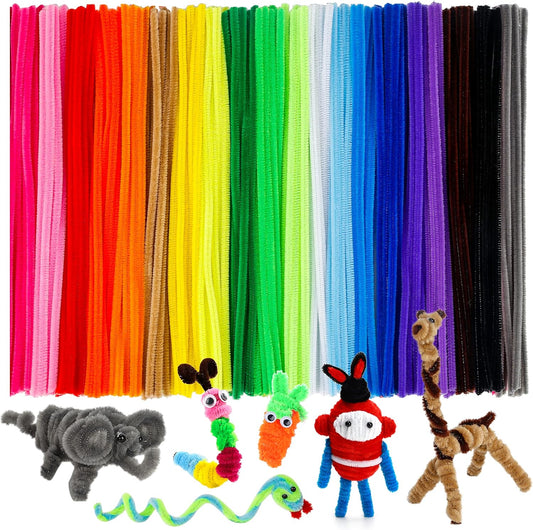 Pipe Cleaners, Multi-Color, 12" Chenille Stems, 200 pieces