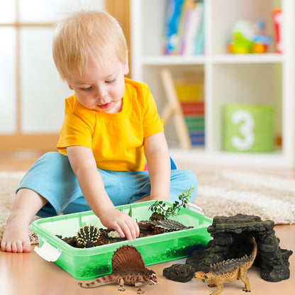 Portable Sensory Bin Container with Lid, 15.3" x 10" x 3.5"