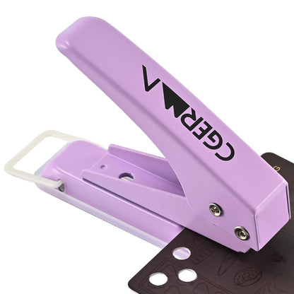 Single Hole Puncher, 1/4" Hole, 50% Labor Savings, up to 15 Sheet Capacity