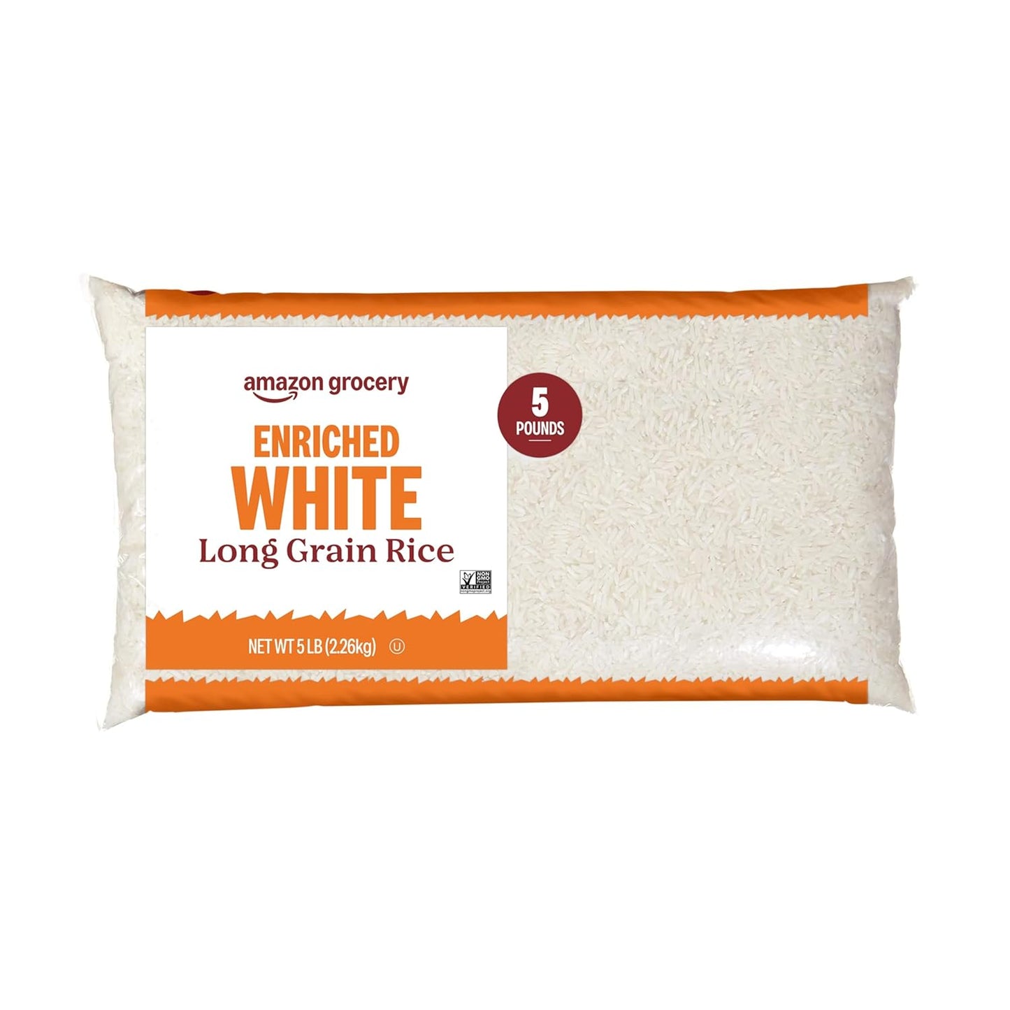 White Rice, 5 pound bag