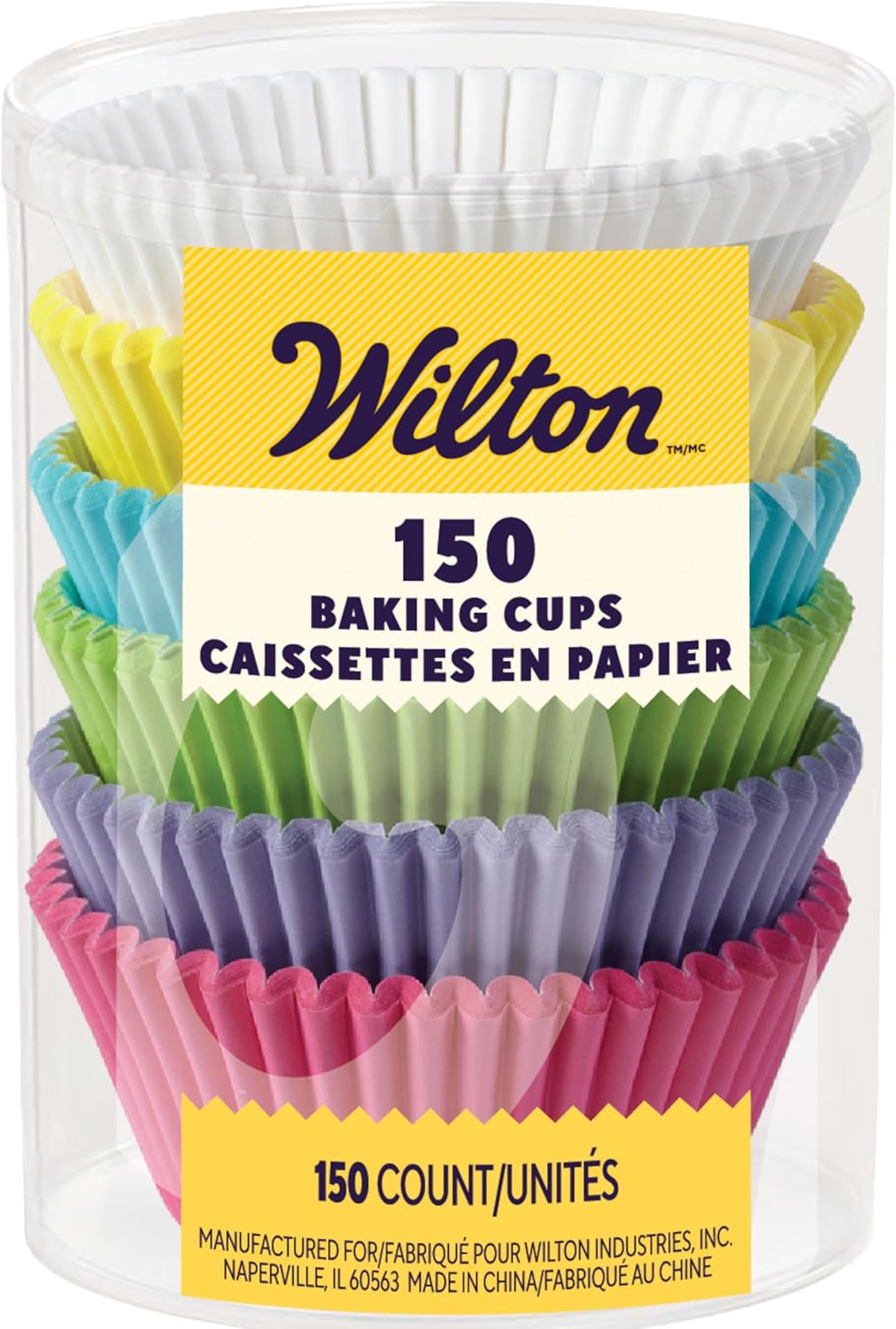 Wilton Cupcake Liners, Multicolor, 150 count